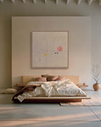 Low Sun, Japandi Abstract Canvas Print