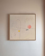 Low Sun, Japandi Abstract Canvas Print