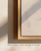 Low Sun, Japandi Abstract Canvas Print