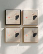 Quiet Form, Japandi Abstract Canvas Print